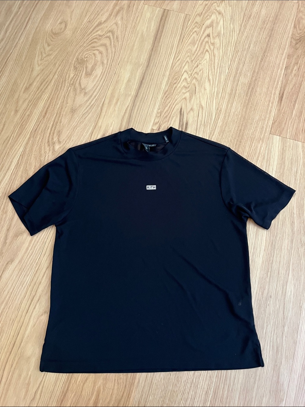 Kith Sheer Black Short Sleeve Tee with Small Front Logo size M